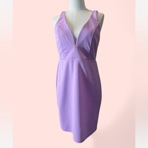 Lavender Bodycon Mini Dress